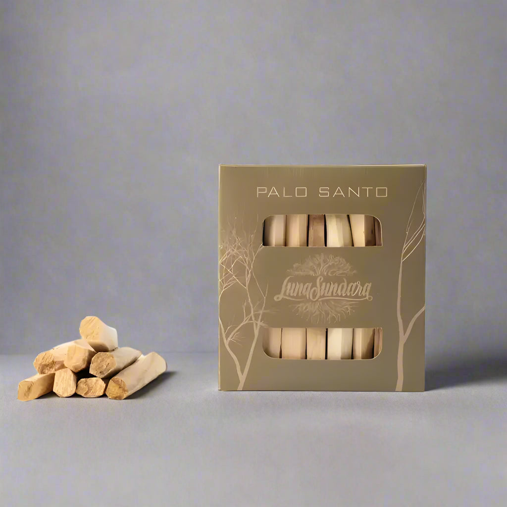 Box of Premium Peruvian Palo Santo Smudging Sticks for burning and cleansing