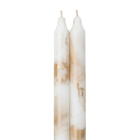 12’’ Decorative Taper Candles 2pk without packaging on white background