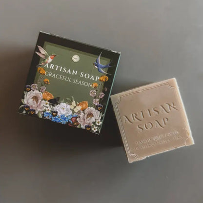 Handmade Artisan Soap Graceful Seasons bar with cocos nucifera, sodium hydroxide