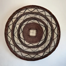 Circular woven decorative wall basket from Genuine Binga Wall Basket collection