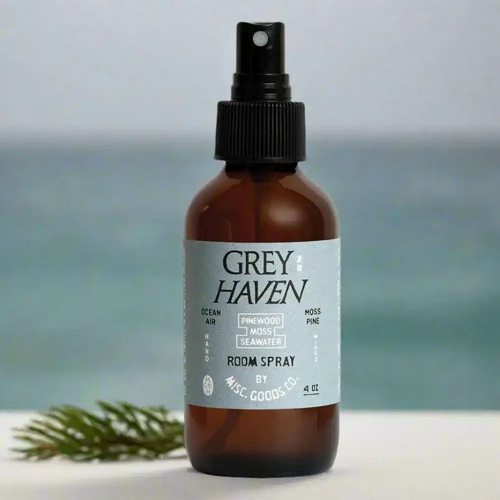 Greyhaven Room Spray – Sea Air Pinewood & Cedar | Hand-Mixed 4oz