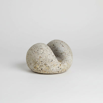 Handmade eco-friendly concrete sponge holder with smooth gray speckled texture