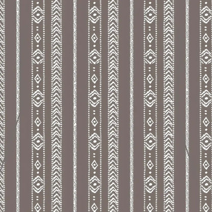 Kimono style cover up in a brown tribal design.