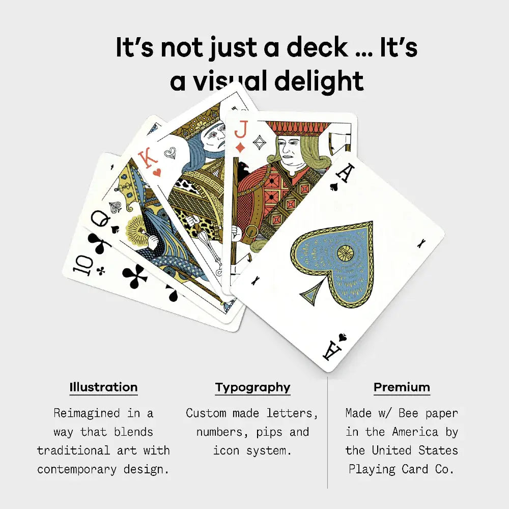 Full Color Std. Playing Cards – Standard Deck information card