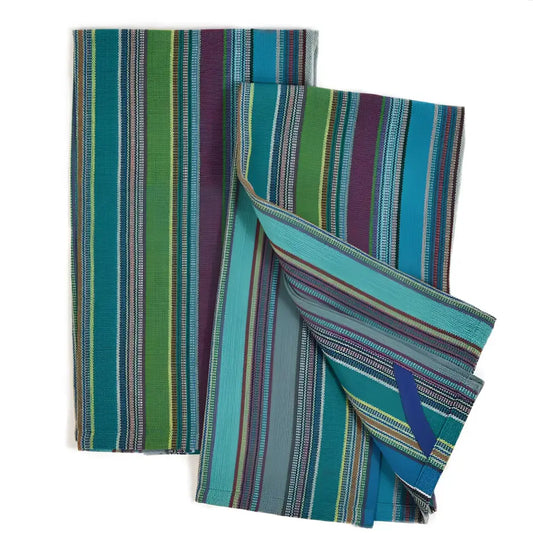 Hand Woven Guatemalan Kitchen Striped Towel Sets