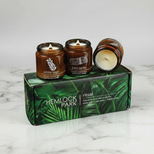 Natural coconut wax candles with white sage, Palo Santo, and frankincense scents