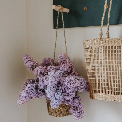 Hanging Seagrass Basket - Handmade Basket
