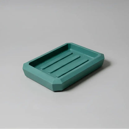Teal matte handcrafted soap dish for Mini Aroma Nest set