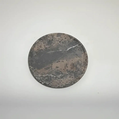 Mini smudge nest set with sage trio on mottled gray brown soapstone plate