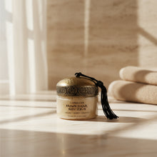 Moroccan brown sugar body scrub with argan honey and orange in a decorative jar