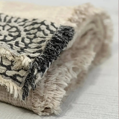 Muslin Bed Blanket Crane Design - Queen/King - Bed Blanket