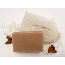 Organic shea butter soap bar with almond and coconut scents