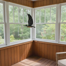Handcrafted Belted Kingfisher Flying Bird Kinetic Mobile