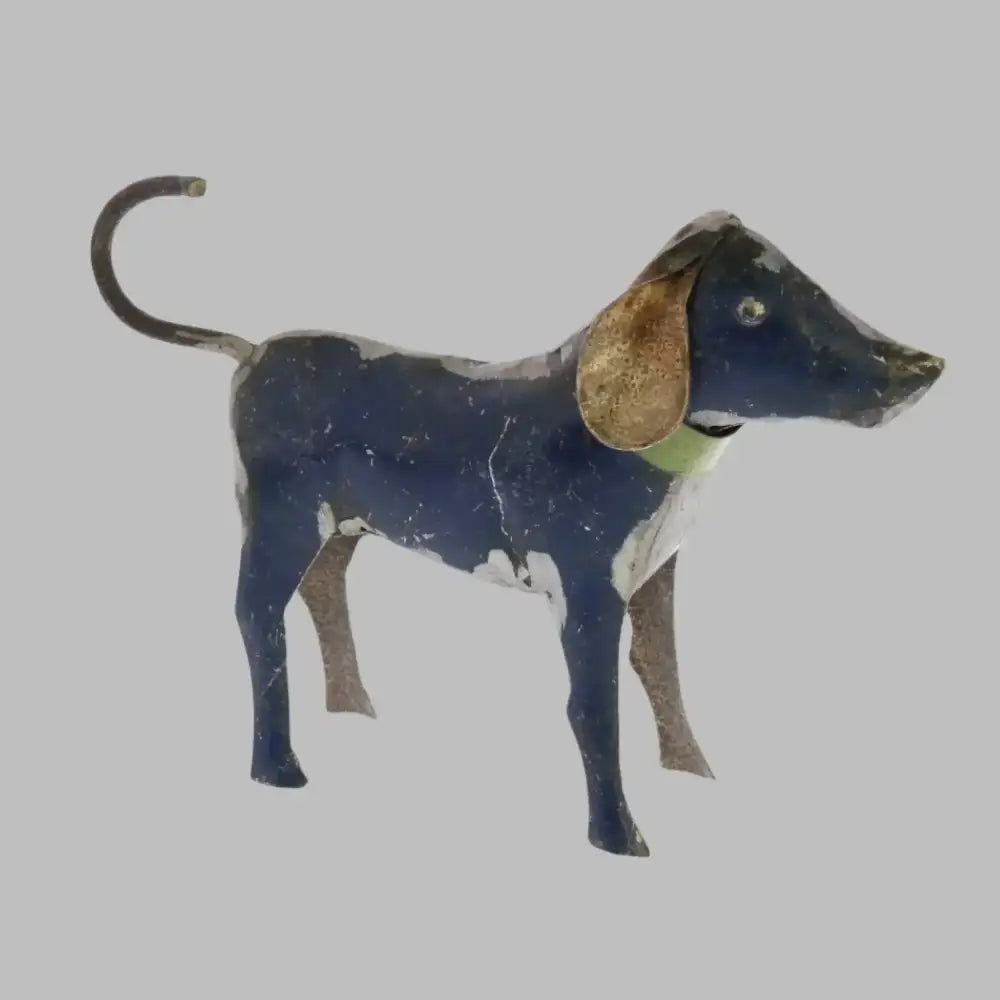 Reclaimed Metal Dogs - Assorted Colors - Navy - Figurine