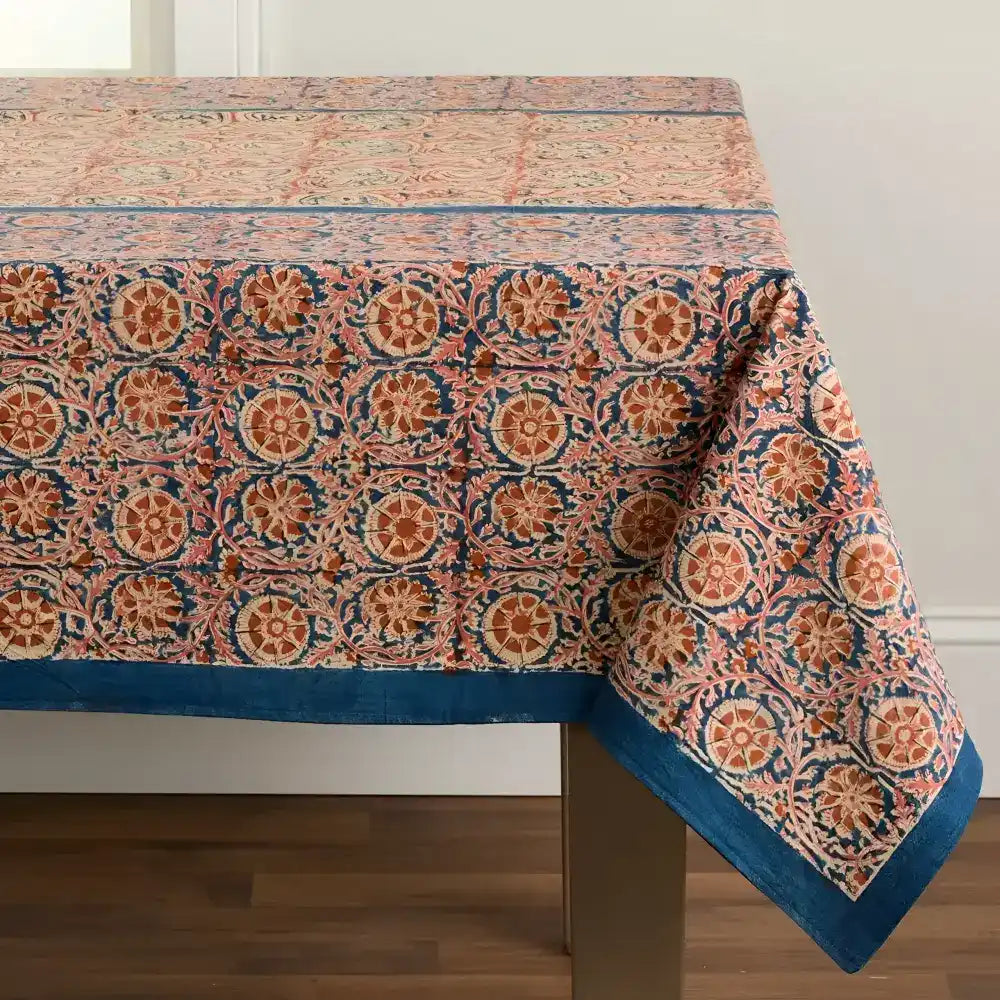 Reversible Compass Paisley Tablecloth - 60’’ x 90’’ - Tablecloth