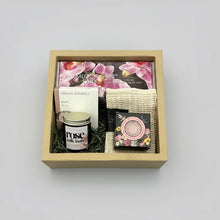 Rose Retreat Nest set with rose milk bath, candles, soap, steamers and soak