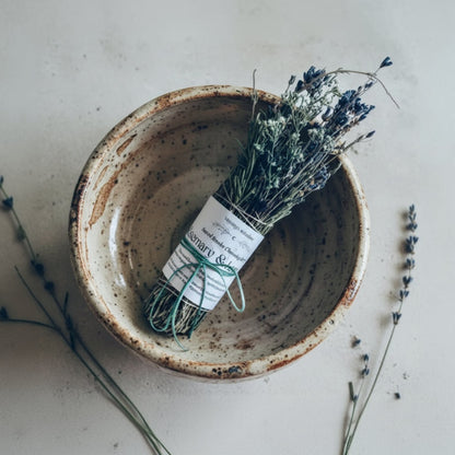 Handcrafted rosemary lavender sacred smoke cleansing stick