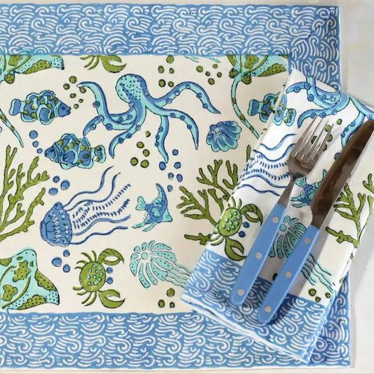 Sea Life Placemat - Set of 4 - Placemat