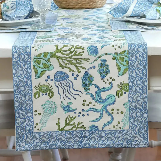 Sea Life Table Runner 14’’ x 92’’ - Table Runners