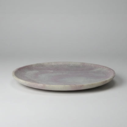 Handmade soapstone round plate 6 inch set of 2 in rustic oval tray