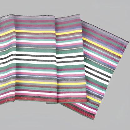 Hand Woven Cotton Table Runners - Soft Multi