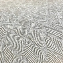 Oatmeal linen fabric with a swirl design