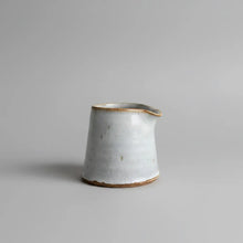 Tiny handmade ceramic pitcher, perfect mini vessel in matte light blue