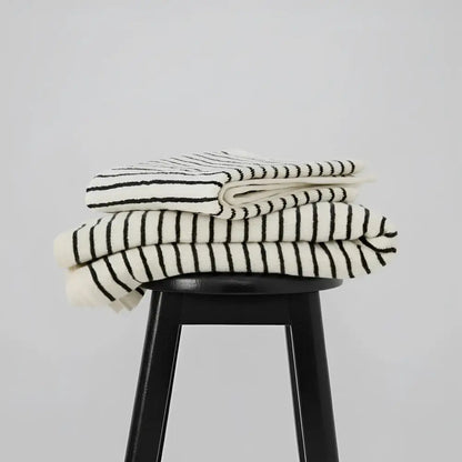 Melika Turkish cotton striped towel stack for spa-like experience