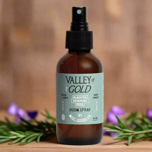 Valley of Gold Room Spray – Wildflowers Rose & Rosemary | Hand-Mixed 4oz