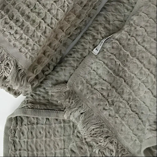 Waffle Soft Turkish Cotton Bath Towel - Bath Towel